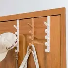 Wall-mounted Coat Hook 5 Hooks Hanging Rack for Clothes Bag Caps Purse