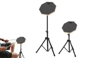 20cm Dumb Drum Practice Drum Pad Sticks Rubber Practice Pad for Dumb-Black