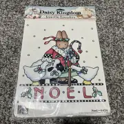 Vtg Daisy Kingdom 6434 Noel Iron-On Transfer Christmas Bunny Rabbit Geese Sheep
