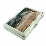 UFO Cosmos Em4 Cigarette Case with Built in Lighter Metal Wallet