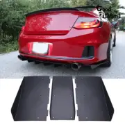For Honda Accord Coupe 4Shark Fins Rear Bumper Spoiler Wing Lip Diffuser Decor (for: Honda Civic)