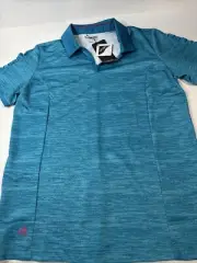 Adidas Puremotion Golf Size L Teal Ladies Shirt CoolMax Tennis Athletic MSRP $70