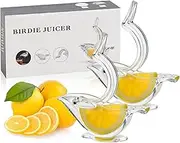 2 Pack Bird Lemon Squeezer, Lemon Juicer Acrylic Manual Juice Lime Squeezer Bird Shape Lemon Slice Wedge Squeezer (2)