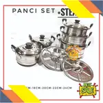 PANCI SET 5 SUSUN 蒸鍋 TRI-J PANCI SUSUN 5 不銹鋼蒸鍋免費氣泡膜