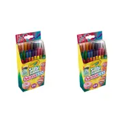 2x 24pc Crayola Silly Scents Smash Ups Mini Twistables Crayons Art Kids 3y+