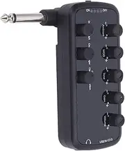 Pocket Guitar Headphone Amp, Electric Guitar Headphone Amplifier with Distortion Overdrive Delay, Rechargeable Mini Amp for Bedroom Practice, Chorus Tremolo Effects
