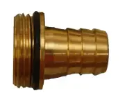 Brass Fire Threaded Tail with 20mm x ¾ Neta Fitting Hose