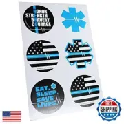 Assorted First Responder EMS Sticker Sheet Pack - 102 Stickers
