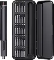 DYLIFE Electric Precision Screwdriver, 25 in 1 Mini Electric Screwdriver, Rechargeable Magnetic Small Screwdriver Set for Pc Building, Electronic, Phone, Camera, Laptop, Watch, Camera Repair Kit