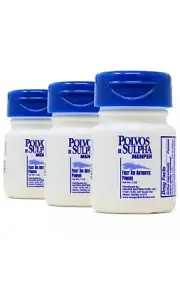 Polvos de Sulpha 7.5g Antibiotic Powder - First Aid for Cuts & Burns, 3-Pack