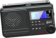 ARTIBETTER Portable Digital Digital Channels Mp3 Player Alarm Clock Rechargeable Battery Backlit Random Style