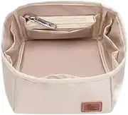 [XIAOYIBAIHUOUK] Bag Storage Insert for Hermes Picotin 18 22 Satin Liner Bag Lined Storage Bag Wallet Lined Storage Bag, Beige a, 18cm