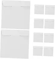 10pcs CD Storage Bag Blank CD Square Envelopes CD Case Holder Cd/DVD Shipping Envelope CD Mailer Cd/DVD Protective Mailer Vinyl Record Jackets Cd/DVD Flat Mailer White Paper