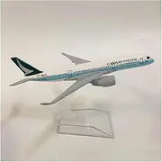 for Cathay Pacific Airways A350 Die-cast Metal Replica 16cm Airplane Model Gift Toys 1:400 Scale