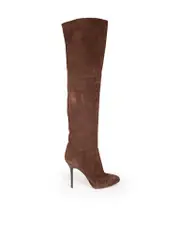 Brown Suede Over-The-Knee Boots