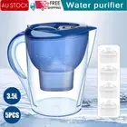 3.5L Water Filter Jug Bench Top Purifier Jug with Filter Refill Cartridge