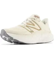 New Balance Women's 8.5 D Fresh Foam X More v4 Running Shoes in Beige/Gold
