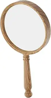 Ipetboom Retro Grain Handheld Magnifier High Definition Magnification for Seniors Lightweight Portable Reading Tool for Books Detailed Observation Stylish Vintage Design