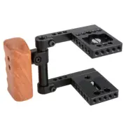 CAMVATE Wood Left Grip DSLR Rig Baseplate BMPCC Cage fr BlackMagic Pocket Cinema