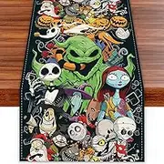 Halloween Table Runner Seasonal Fall Kitchen Dining Table Decoration Home Party Decor 13x72 Inch