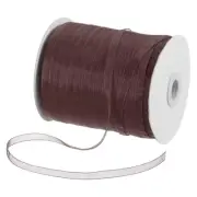 500 Yards 1/4 Inch Deep Brown Chiffon Ribbon Sheer Organza Ribbon