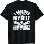 VidiAmazing Pinball Machine Flippers - Arcade Game ds1209 T-Shirt