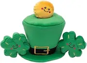 St. Patrick's Burrow Interactive Dog Toy (Leprechaun Hat)