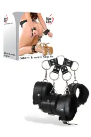 Adam and Eve Vegan Leather & Faux Fur Hog Tie Kit (5 Pce)