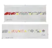 Hand painted Needlepoint Belt Canvas Raw Bar seafood Ann Kaye oysters shrimp 18c