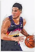FANCHUANG Devin Booker Basketball Posters for Wall Motivational Poster for Boys Bedroom Wall Canvas Inspirational Wall Art Unframe-style 12x18inch(30x45cm)