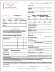 - Used Vehicle Automotive Bill of Sale Purchase Agreement (3 Part)