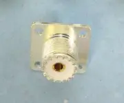 SO-239 / UHF Female , STG, 4 Hole Chassis / Panel Moint, Quality Counts