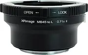 XPIMAGE 0.71X Optical Focal Reducer Lens Mount Adapter for Mamiya 645 Lens to Leica or Panosonic L Mount Camera
