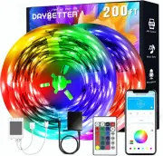 Led Strip Lights 200 Ft(2 Rolls of 100 Ft) Smart Strips with App Control Remote,