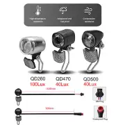 6V-60V E-Bike Electric Bicycle Waterproof Front Light 40Lux/100Lux SM/WP Plug