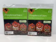 Vintage 3 Pumpkin Leaf Eaters Bags. Set Of 2