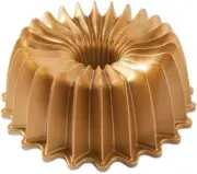Nordic Ware Brillance Bundt Cake Pan, Gold, 10 Cup, 85777, Non-Stick Coating