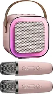 Small Karaoke Machine for Kids - Karaoke Machine - Portable Wireless Karaoke Speaker with Colorful LED Lights for Girls Boys