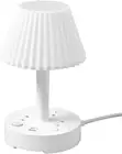 White Lamp for Girls Bedrooms - Modern Small Table Lamp for Bedroom, Bedside