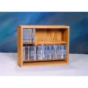 Wood Shed 206-18 Solid Oak Dowel Cabinet for CDs