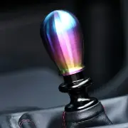 SSCO MATTE BRUSHED NEO CHROME CR 450 GRAMS SHIFT KNOB SHIFTER WEIGHTED TEAR DROP