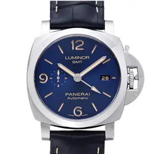 【PANERAI 沛納海】Luminor GMT自動上鏈款x湛藍x44mm(PAM01033)