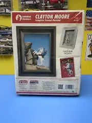 ANDREA MINIATURES CLAYTON MOORE FRAMED DIORAMA AS-019 SCALE 1:32