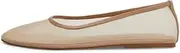 [Volrina] Mesh Ballet Flats Shoes for Women Round Toe Slip on Ballerina Casual Work Flats Low Heel Comfortable Soft