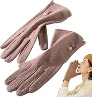 [Generic] Women's Touchscreen Warm Gloves - Warm Fleece Lined Gloves Elastic Cuff Winter Texting Gloves - Winter Gloves Touch Screens Thermal for Running Cycling Driving Hiking Warm for Men