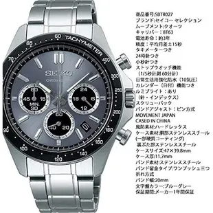 日本 Seiko 精工 質感銀石英男錶 SBTR027