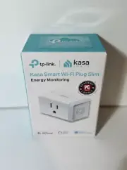 TP-Link Kasa Smart Wi-Fi Mini Plug With Energy Monitoring- White 15A (KP-115)