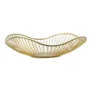 Iron Wire Fruit Bowl Bread Basket Storage Dish Dining Table J8R3 Object H0P2