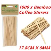 1000 Wooden Coffee Tea Stirrers Stirrer Waxing Craft Paddle Pop Sticks Cafe Shop