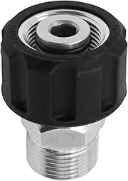 Pressure Washer Adapter, Metric M22-14mm Male to M22-15mm Female Fitting, Connect M22-14mm Pressure Washer Hose with M22-15mm Outlet Pressure Washer and Gun, 4500 PSI